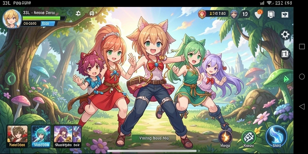 Tangkapan layar menampilkan aksi seru dalam 33L, dengan grafis anime yang mengagumkan.