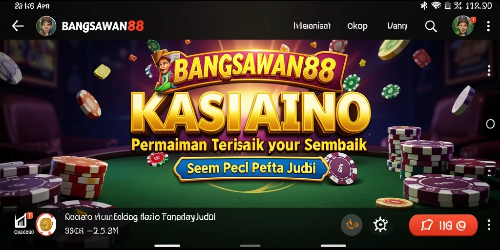 Screenshot BANGSAWAN88 menampilkan aksi seru permainan Kasino.