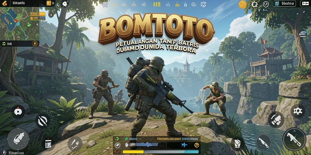 Tampilan gameplay Open World yang menakjubkan di BOMTOTO.