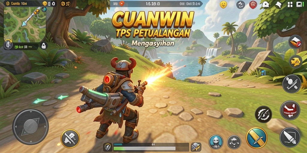 Screenshot CUANWIN menampilkan aksi intens dan grafik menawan.