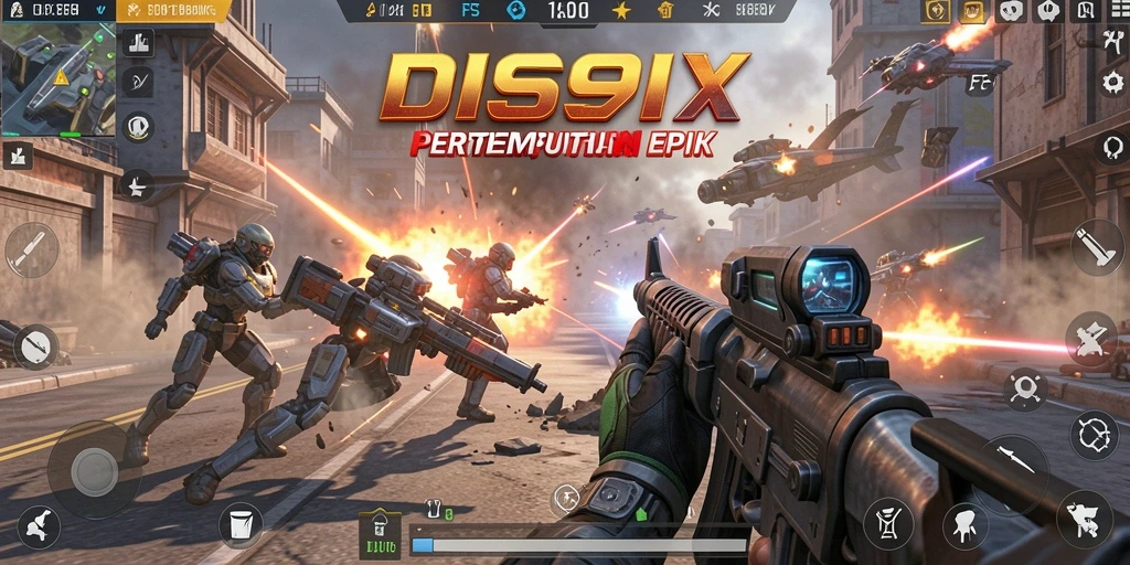 Gameplay intens di <strong>DS99</strong> dengan aksi tembak-menembak yang mendebarkan.