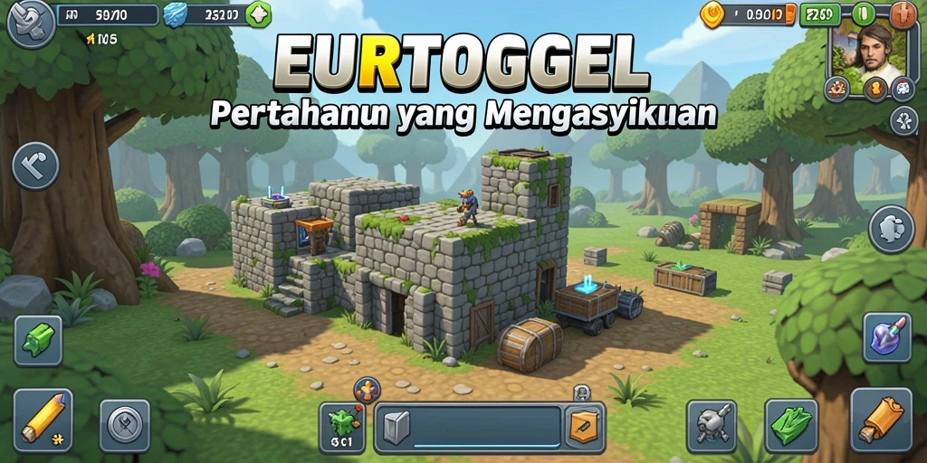 Screenshot gameplay EUROTOGEL menampilkan aksi menara yang mendebarkan.