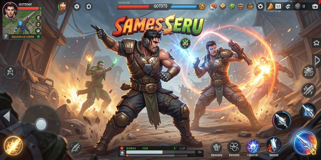 Tampilan utama gameplay GOTOTO yang intens dan seru.