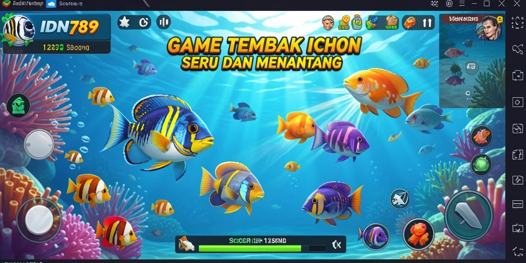 Tampilan screenshot IDN789 menampilkan aksi memukau dalam Tembak Ikan.
