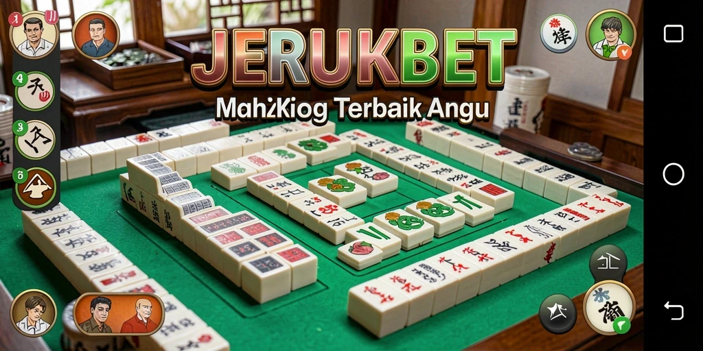 Screenshot gameplay JERUKBET yang menunjukkan tingkat Mahjong yang menantang.