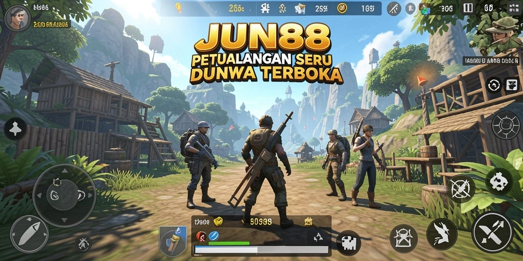 Tampilan gameplay <strong>JUN88</strong> yang spektakuler di dunia terbuka.