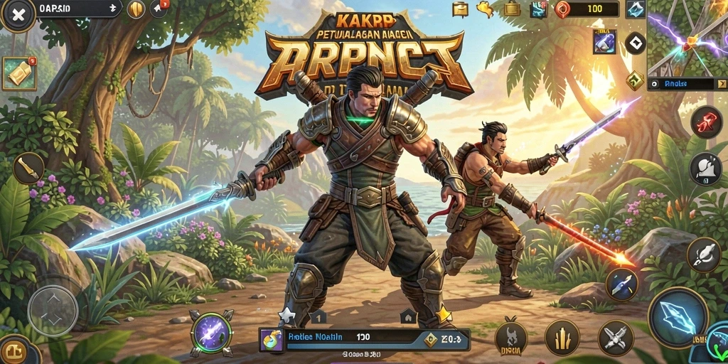 Gameplay KAKRP yang menegangkan dengan aksi yang mendebarkan.