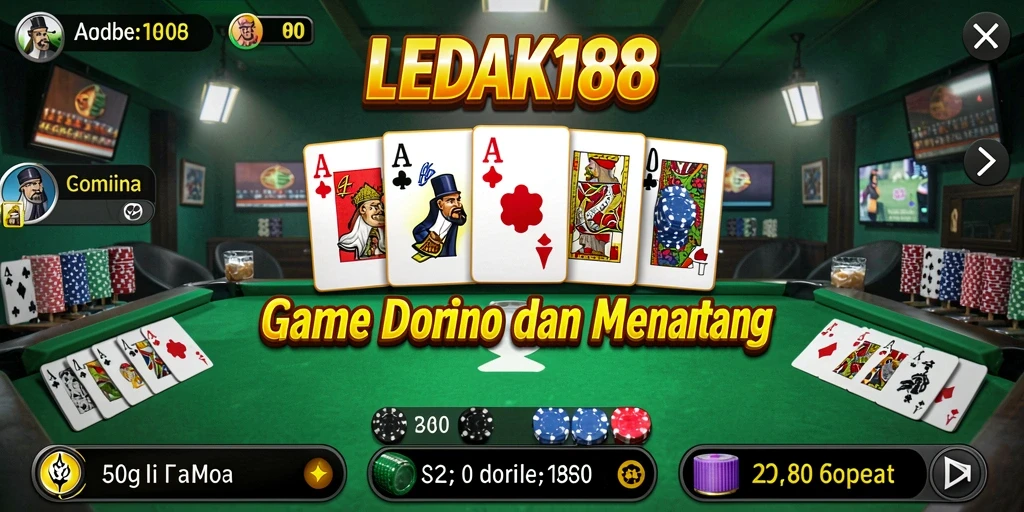 Tampilan gameplay seru dalam LEDAK188 dengan teman-teman.