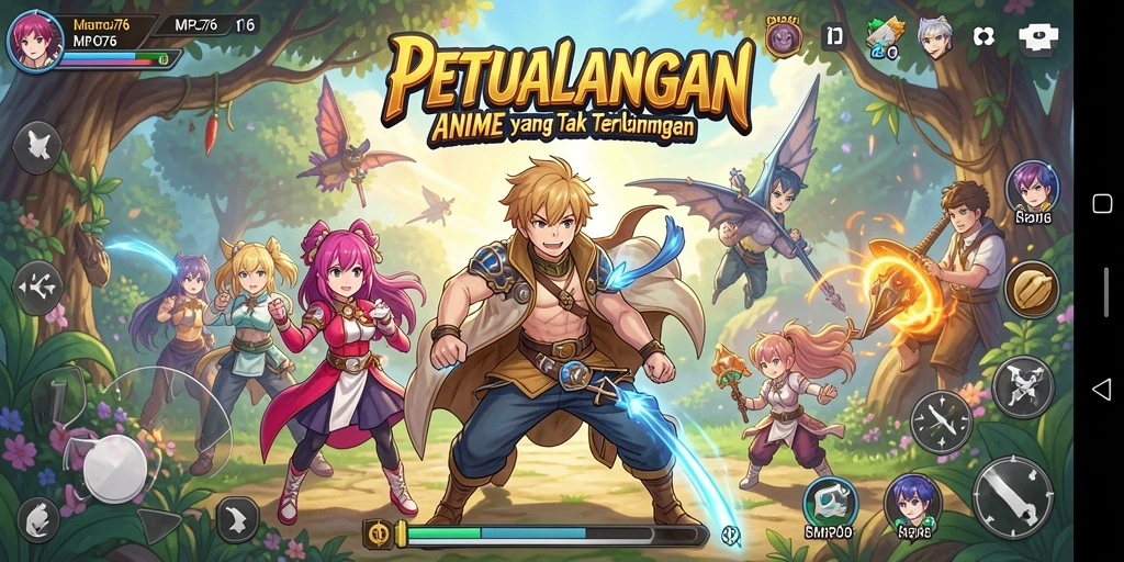 Screenshot MPO76 menampilkan aksi seru dalam dunia Anime yang penuh warna.