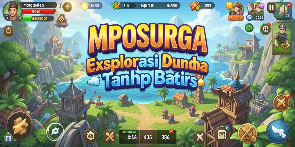 Tampilan gameplay menarik di dunia terbuka MPOSURGA.