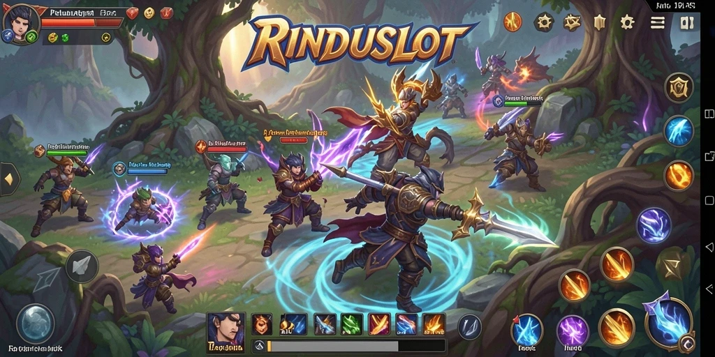 Tampilan luar biasa dari gameplay RINDUSLOT dalam pertarungan ARPG.