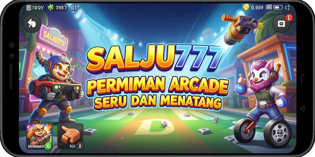 Tangkapan layar utama SALJU777 menampilkan aksi seru dalam game Arcade.