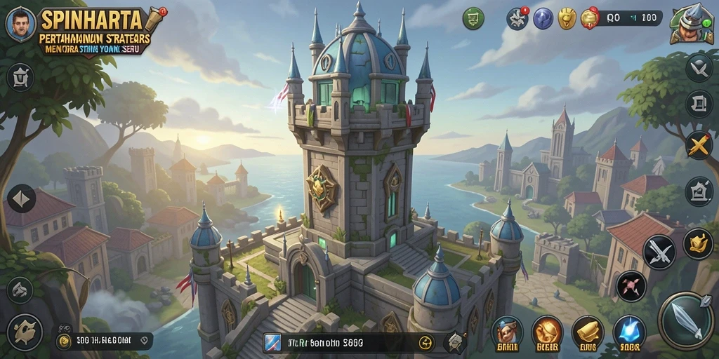Gameplay menara pertahanan yang mendebarkan dan menantang.