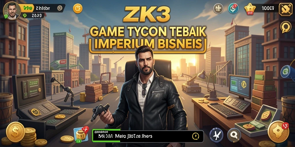 Screenshot gameplay ZK3 menampilkan interaksi Tycoon yang menarik.
